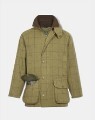 LOGO_RUTLAND MEN'S TWEED WATERPROOF SHOOTING COAT IN LICHEN - REGULAR FIT
