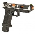 LOGO_APS Custom Combat Master Silver slide with OMEGA Frame Top Gas pistol