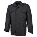 LOGO_US Feldjacke M65, schwarz, m. auskn. Steppfutter