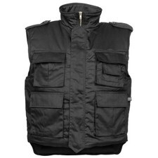 LOGO_US Quilted Vest, "Ranger", black