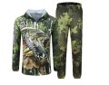 LOGO_Custom UPF 50+ polyester Camo Print dry-fit Fishing Shirts Hooded Long Sleeve fishing suit