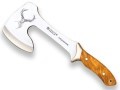 LOGO_HUNTER AXE, STAINLESS STEEL 420, S.S BOLSTER, OLIVE WOOD HANDLE