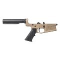 LOGO_M5 (.308) Carbine Complete Lower Receiver w/ A2 Grip, No Stock - FDE Cerakote