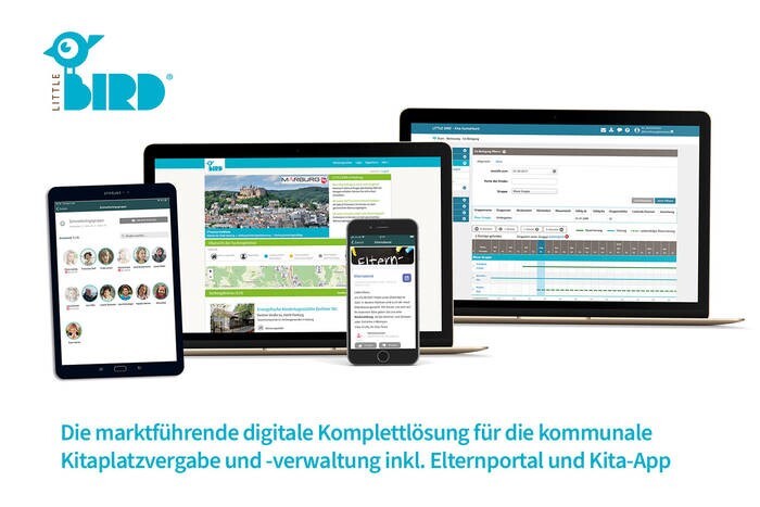 LOGO_LITTLE BIRD – die marktführende Komplettlösung für die kommunale Kitaplatzvergabe und -Verwaltung