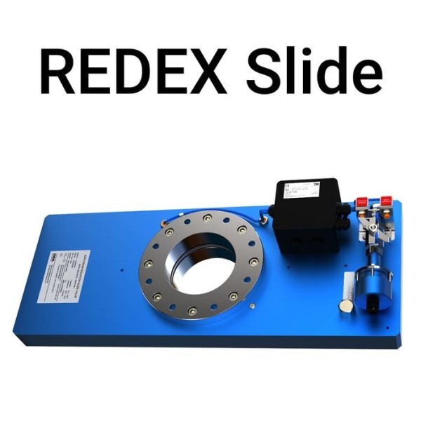 LOGO_Explosionsschutzschieber REDEX® SLIDE gestaltet druckentlastete und unterdrückte Systeme sicher