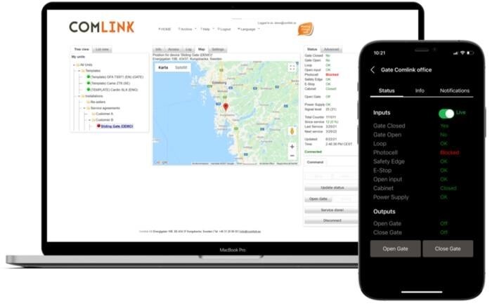LOGO_Comlink - Turnkey IoT solution for the gate industry - Monitoring, access control & predictive maintenance