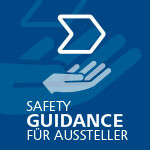 Icon Safety guidance für Aussteller Icon Safety guidance für Aussteller