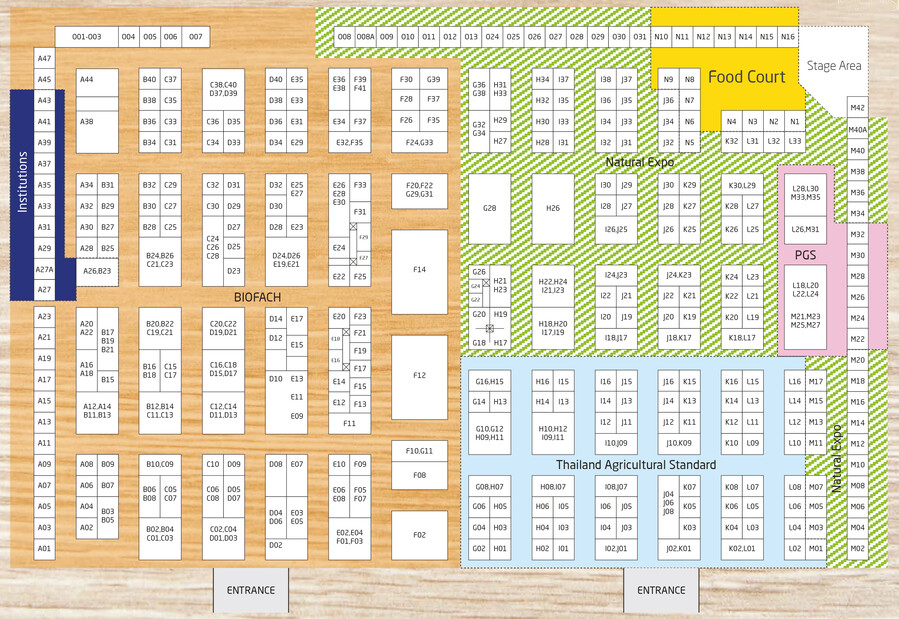 Floor plan BIOFACH SOUTH EAST ASIA