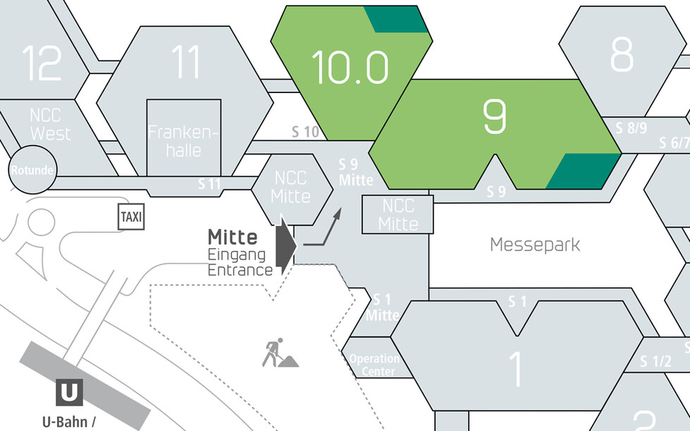 Site plan of MedtecLIVE Site plan of MedtecLIVE