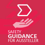 Icon Safety guidance für Aussteller Icon Safety guidance für Aussteller