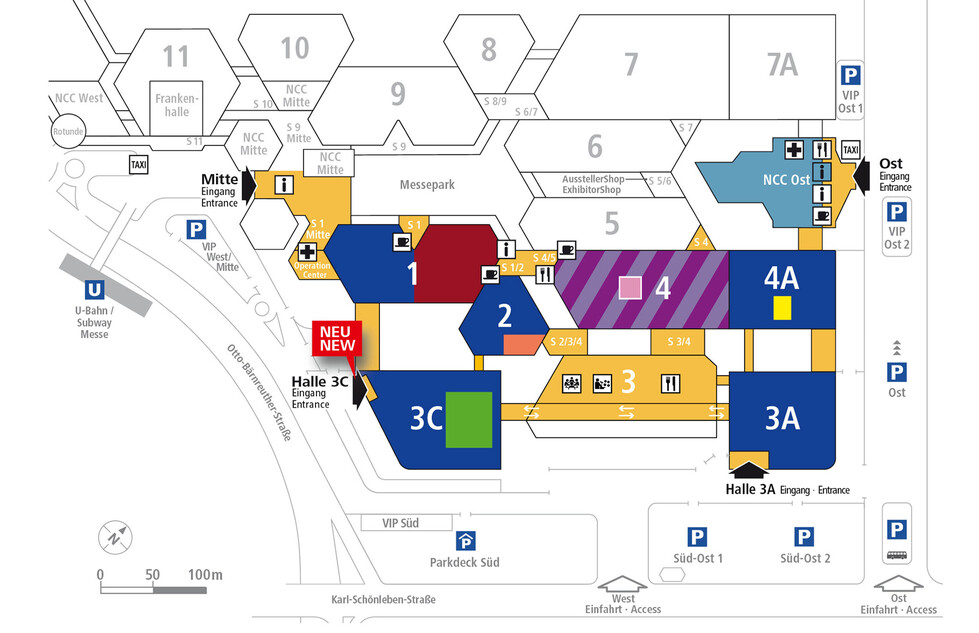 Floor Plan The aktual floor plan of embedded world