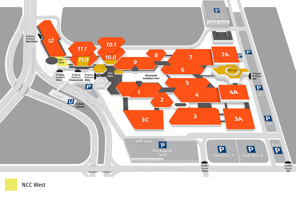 NCC West - NürnbergMesse Plan NCC West - NürnbergMesse Plan