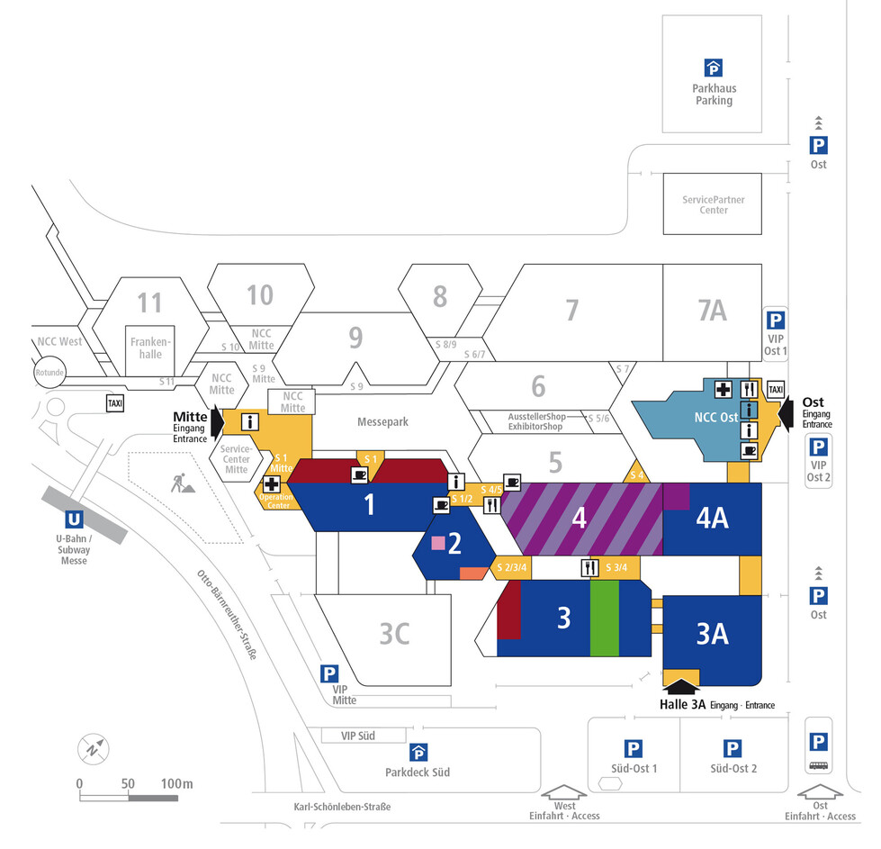 Hallenplan Der aktuelle Hallenplan der embedded world