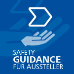 Icon Safety guidance für Aussteller Icon Safety guidance für Aussteller