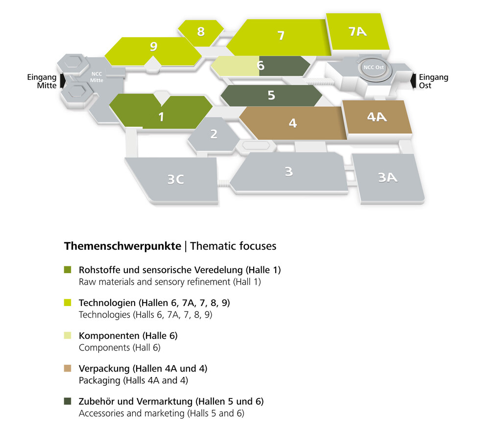 Übersichtsplan BrauBeviale Übersichtsplan BrauBeviale