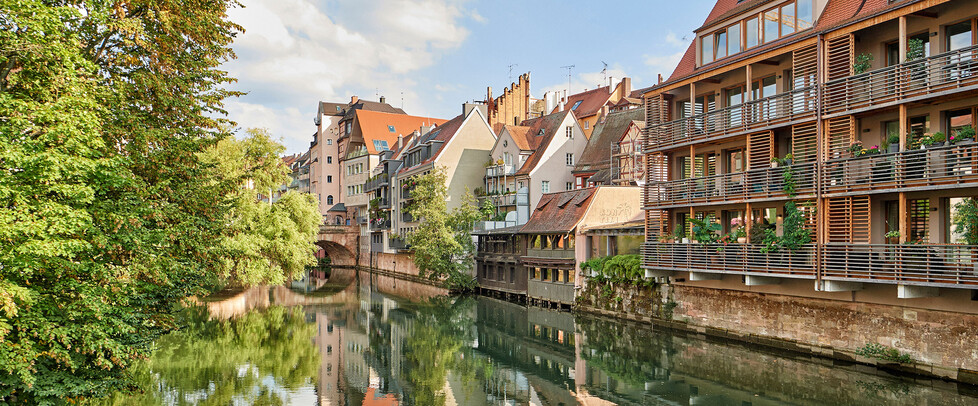 Sommer in Nürnberg - Pegnitz © Florian Trykowski Pegnitz in Nürnberg im Sommer