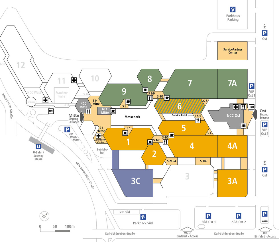 BIOFACH/VIVANESS floor plan BIOFACH/VIVANESS floor plan