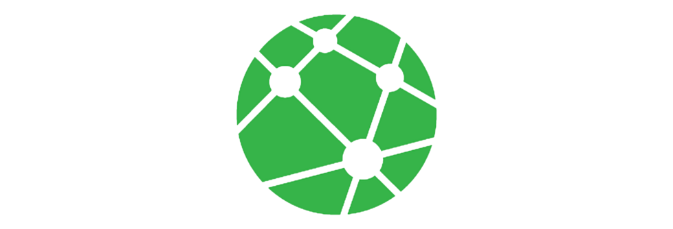 GaLaBau - Motorist meets Industry Grüne Kugel ähnlich eines Fußballs, mit weißen Punkten, die miteinander durch weiße Linien verbunden sind