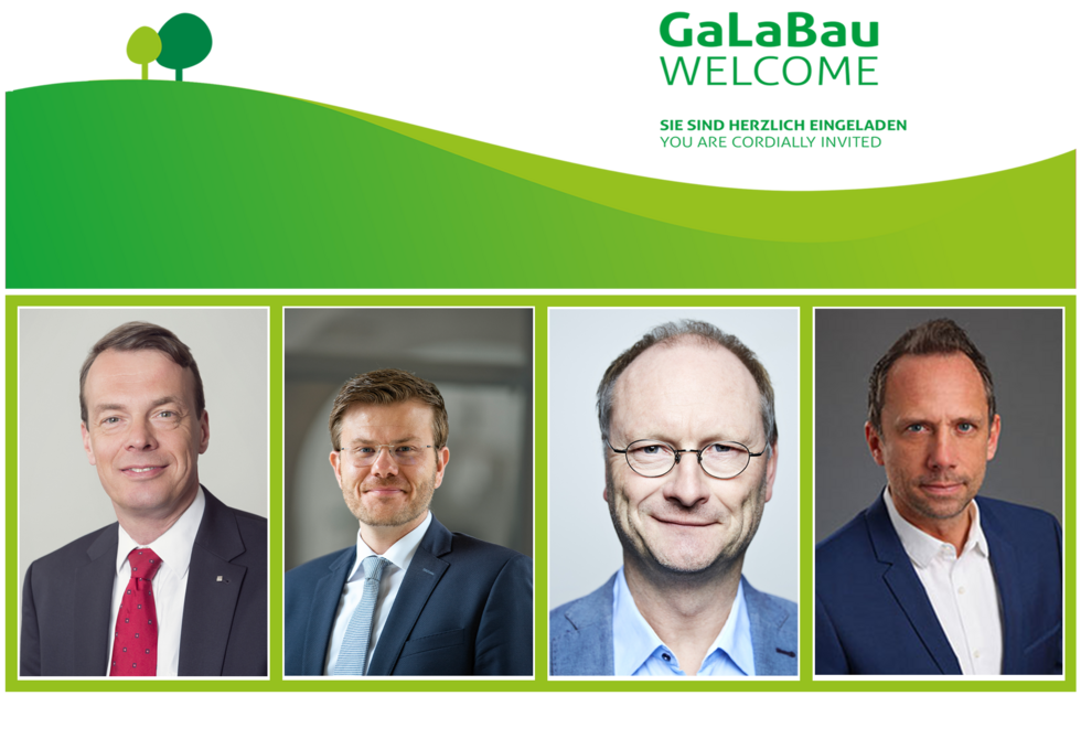 GaLaBau Welcome GaLaBau Welcome Logo und Speaker Fotos