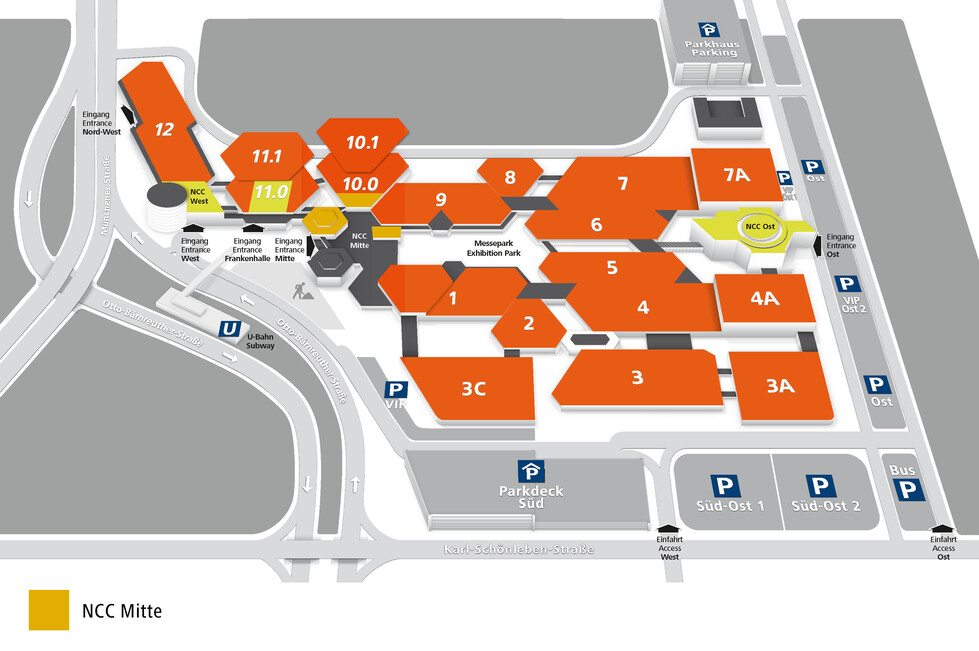 NCC Mitte - NürnbergMesse Geländeplan NCC Mitte - NürnbergMesse Geländeplan