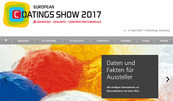 Online Marketing European Coatings Show Online Marketing Website