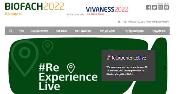 Online Marketing BIOFACH Online Marketing Website