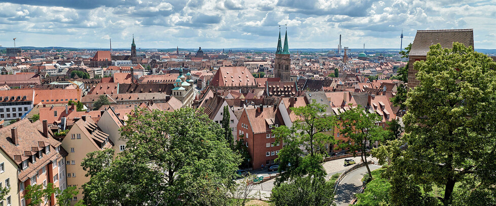 Nuremberg Old Town © Florian Trykowski View of Nuremberg with Lorenzkirche