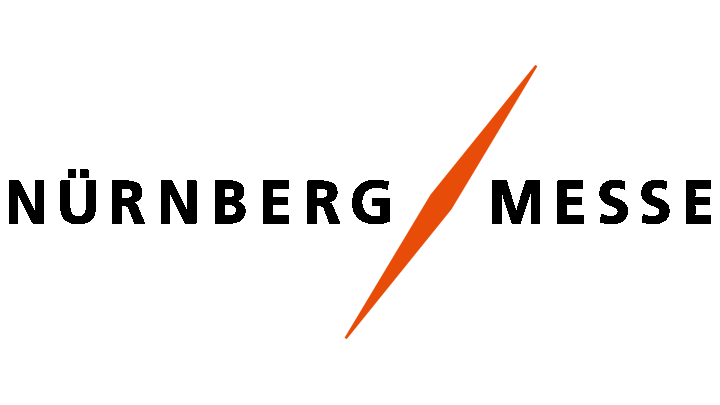 NürnbergMesse Logo NürnbergMesse, schwarze Schrift und oranges KeyVisual