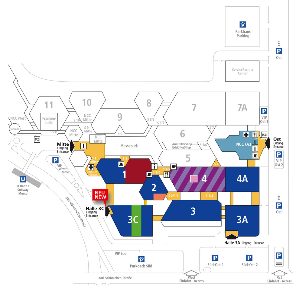 Floor Plan The aktual floor plan of embedded world