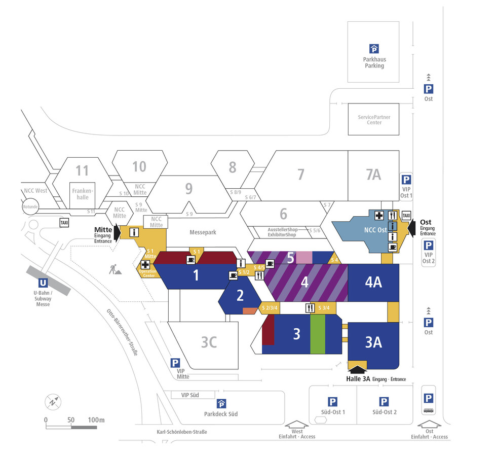 Hallenplan Der aktuelle Hallenplan der embedded world