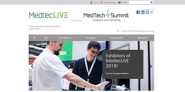 Online Marketing MedtecLIVE Online Marketing Website