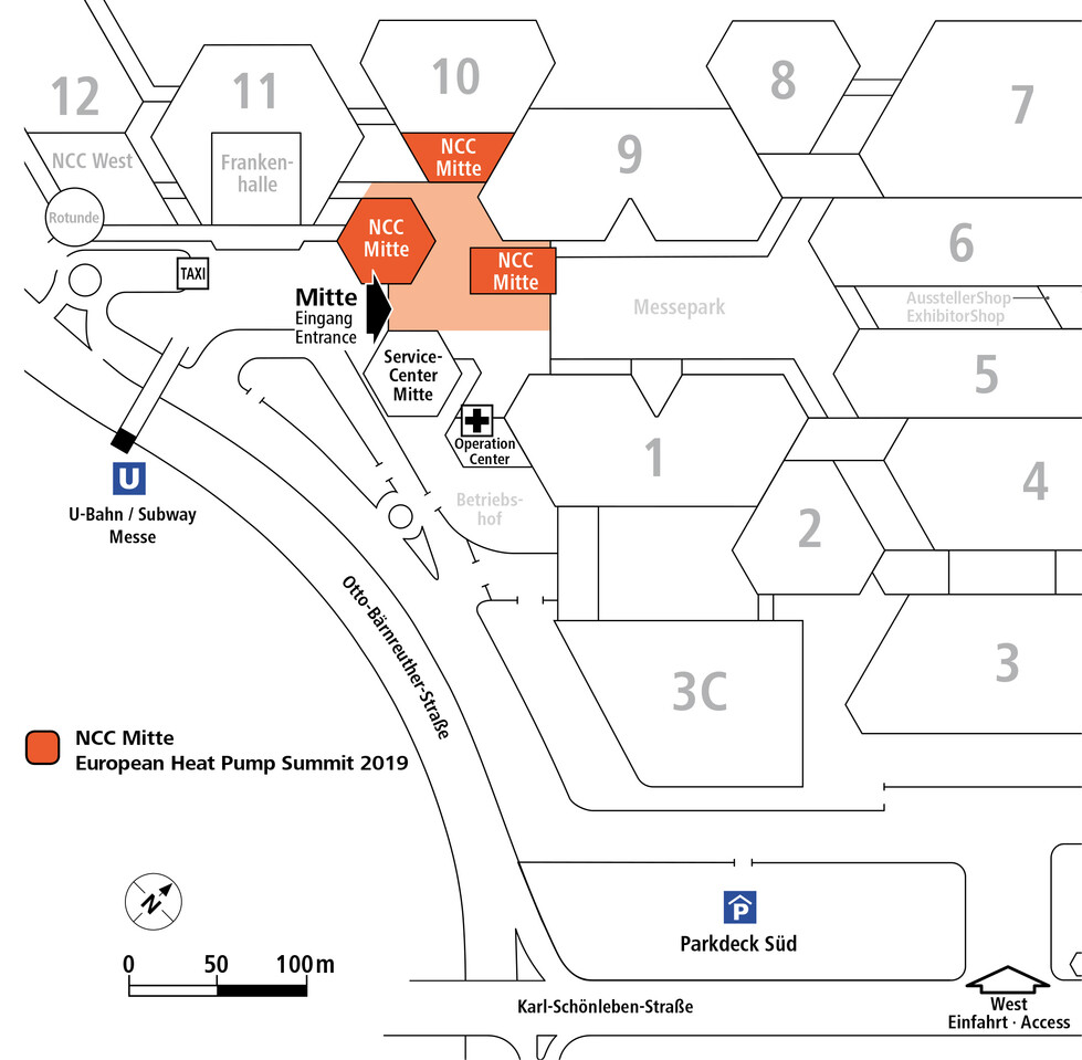 parking and floorplan Plan of the European Heat Pump Summit
