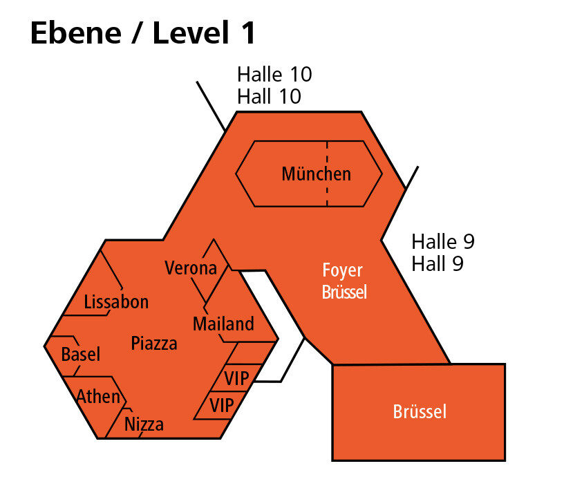Floorplan level one European Heat Pump Summit Level one at the European Heat Pump Summit