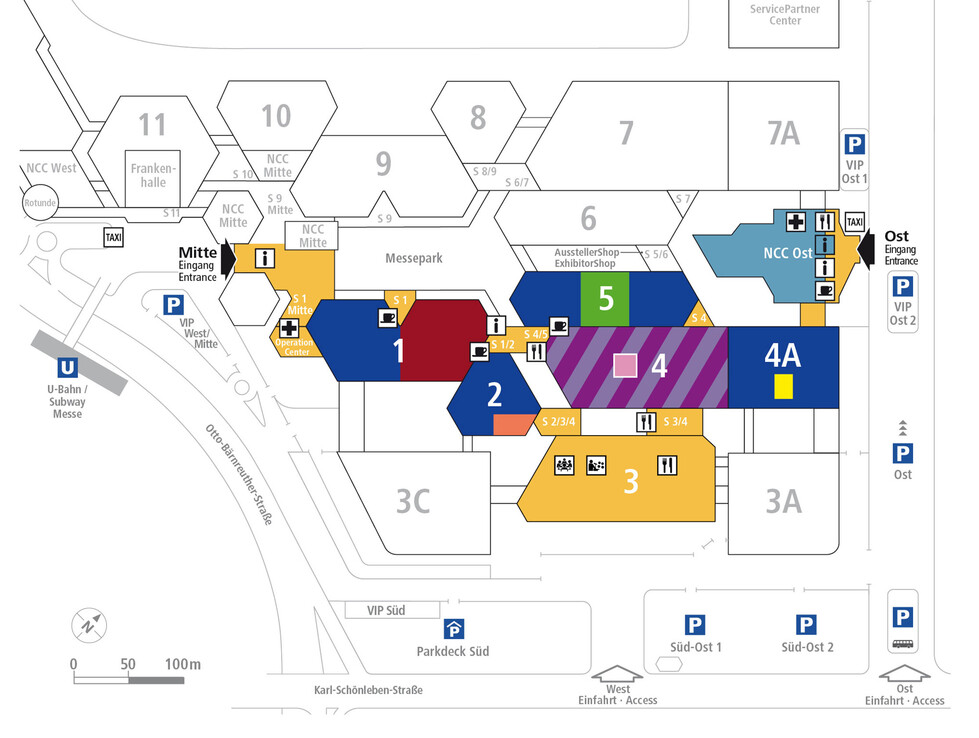 Hallenplan Der aktuelle Hallenplan der embedded world