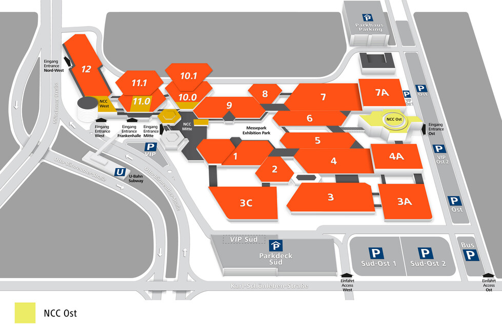 NCC Ost - NürnbergMesse Plan NCC Ost - NürnbergMesse Plan